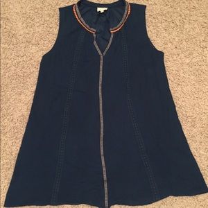 Sleeveless Embroidered Dress